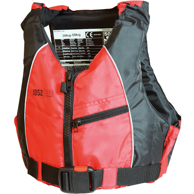 1852 Marine 1852, Svømme/Jolle/SUP Vest, Rød/Sort, kg, Størrelse