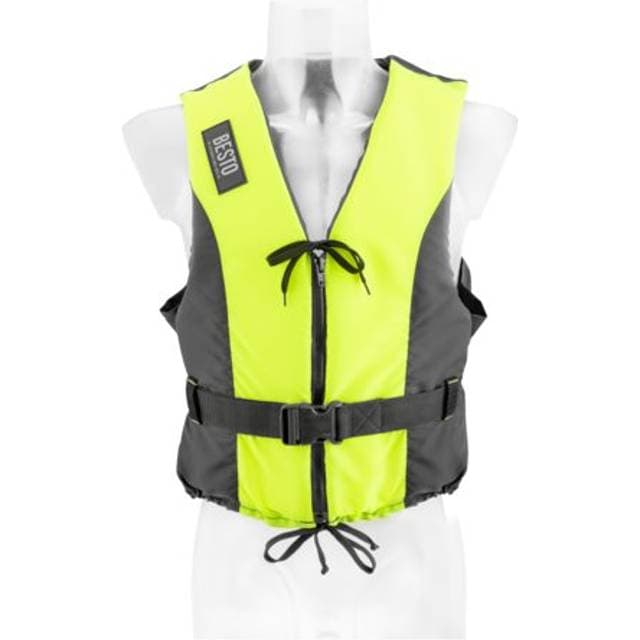 Talamex Besto, Svømmevest Dinghy Zipper, Gul/Sort, 50N, XXL, 1stk