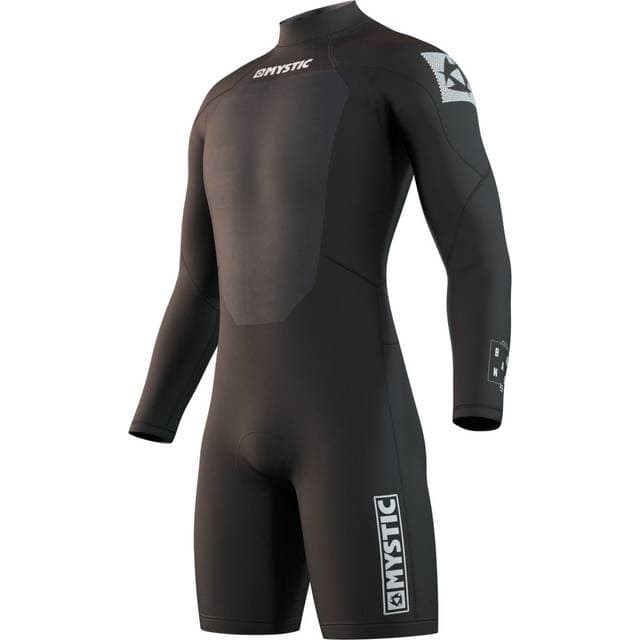 Mystic Longarm Shorty 3/2mm Bzip Flatlock Black XXXL