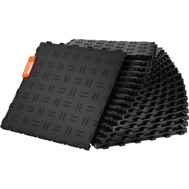 VEVOR Garagefliser Sammenlåsende 12 x 12 x 0.53 Tommer 25-pack
