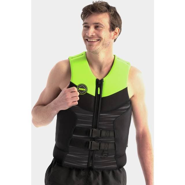 JoBe Vandsportsvest Segmented Jet Vest Mænd 50N Lime Green, (95 kg)