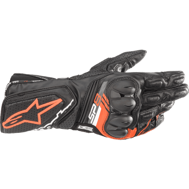 Alpinestars MC-Handsker SP-8 V3 - Sort/Neonrød Herre