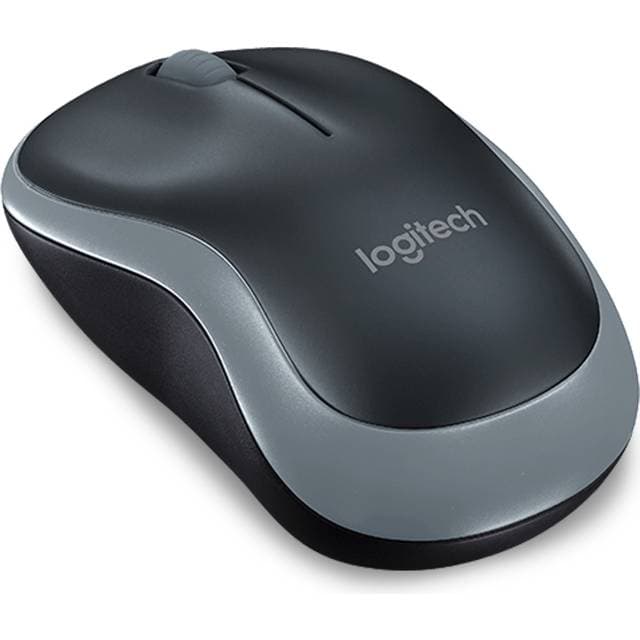 Logitech M 185 Cordless Notebook Mouse USB Black Grey