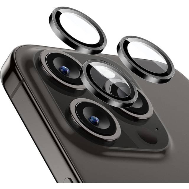 ESR iPhone 16 Pro 16 Pro Max Kameralinse Beskyttelsesglas Gennemsigtig Sort
