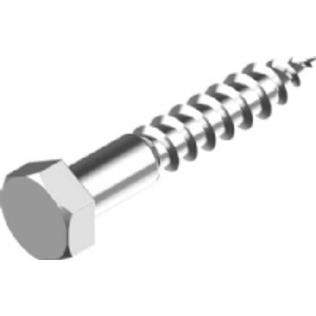 WASI Fransk Skrue M8x50 mm DIN 571 SW13 Rustfri 50stk