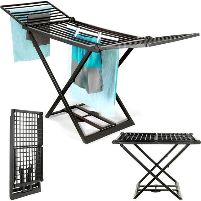 ProGarden Sammenklappelig Vasketøjstørrer - Sort