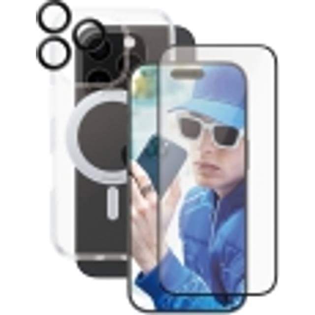 PanzerGlass CARE 3-in-1 Ceramic Bundle for iPhone 16 Pro