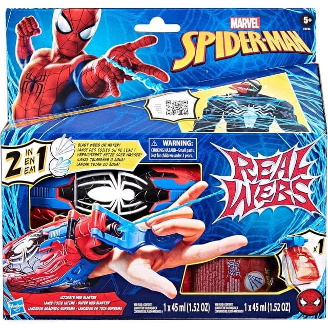 Hasbro Marvel Spiderman Real Webs Ultimate Web Blaster 2 in 1