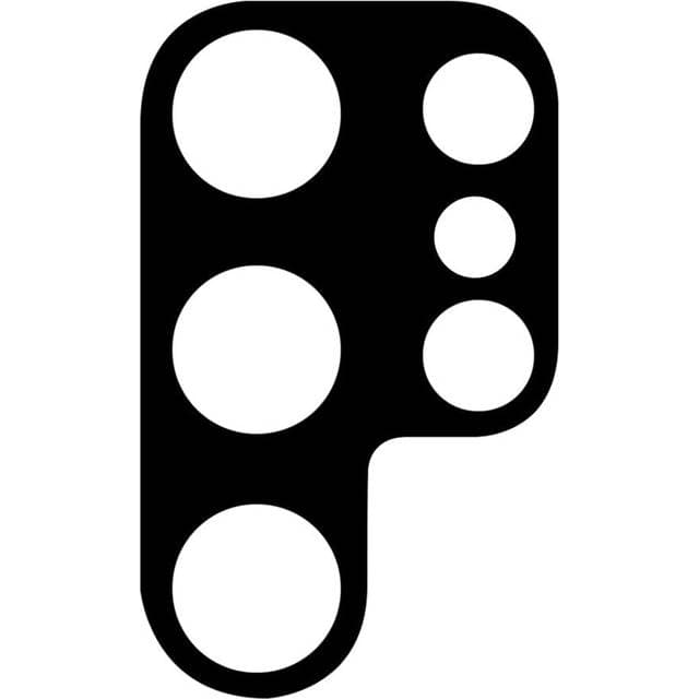 INCOVER Samsung Galaxy S23 Ultra Kameralinse Beskyttelsesglas Sort