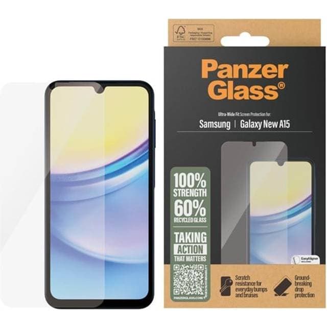 PanzerGlass Screen Protector Samsung Galaxy A16 Ultra-Wide Fit