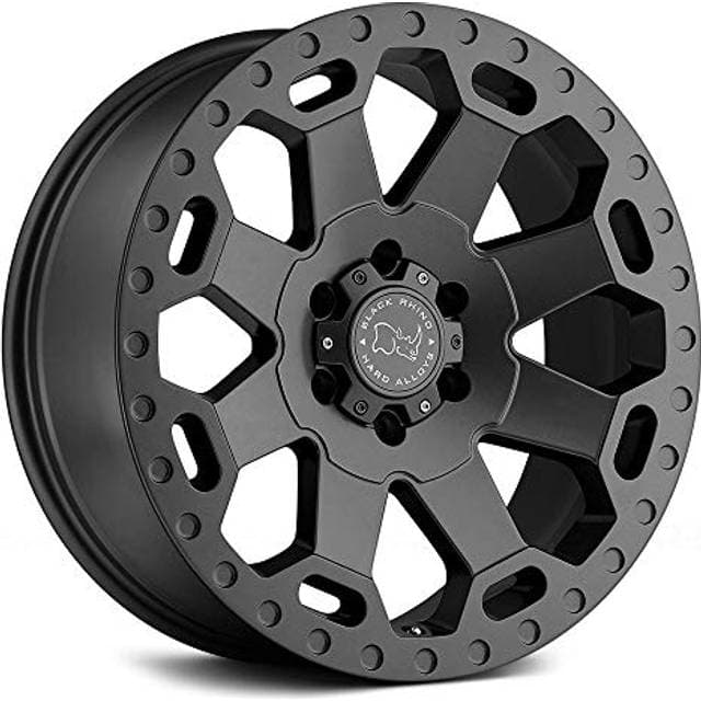 Black Rhino Warlord Matte Gunmetal 17 x 9"/6 x 139.7 mm