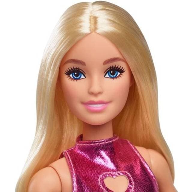 Barbie Fashionista Doll Pink Dress Heart Cutout