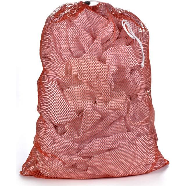Handy Laundry Commercial Mesh Bag Drawstring Closure - College Dorm