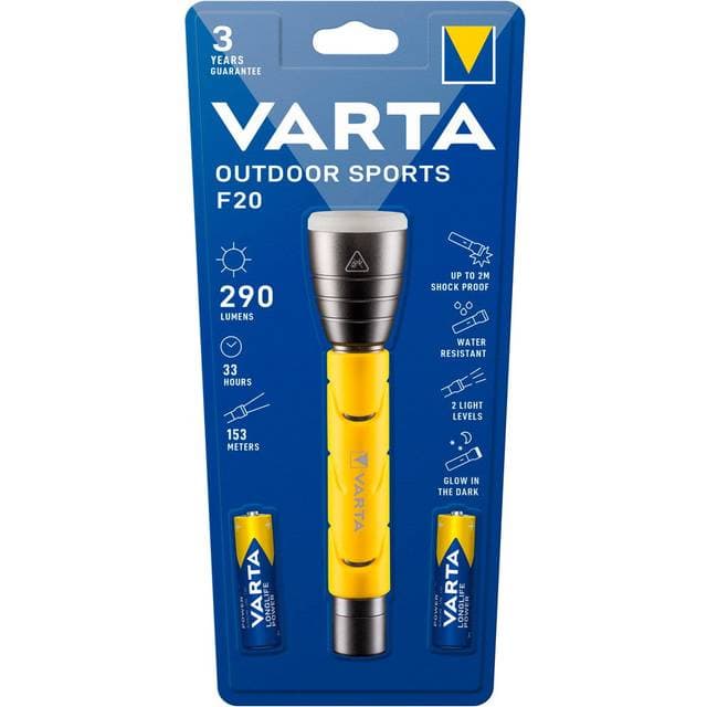 Varta Varta Outdoor Sports F20 lommelygte gul/sort