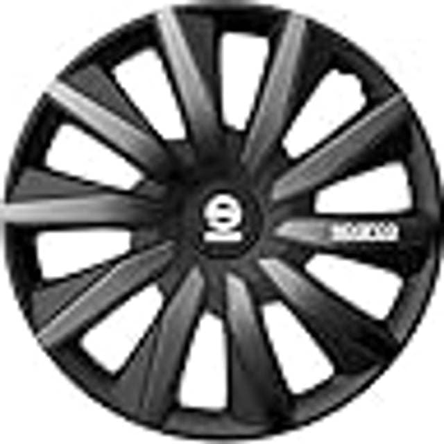 Sparco Milano Hjulkapsler 4 Stk 14-tommer Black Grey