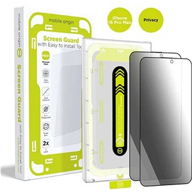 Mobile Origin Skærmbeskyttelse Hærdet Glas Privacy Screen 2 Pack