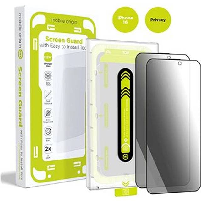 Mobile Origin Screen Guard Privacy 2 Pack iPhone 16