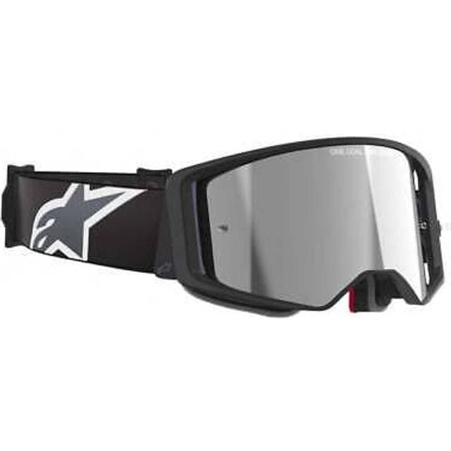 Alpinestars Crossbriller Supertech Corp - Sort/Grå/Spejl Sølv