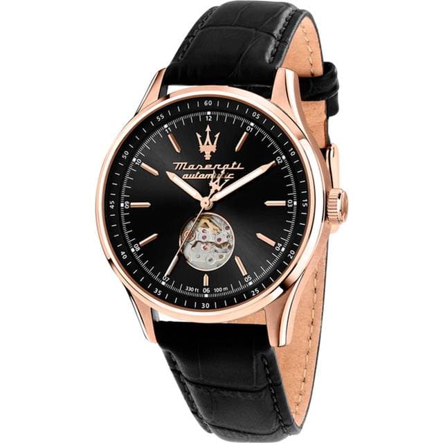 Maserati Sorpasso R8821124001 Herre 42 mm Analog Kvarts Mineralglas Black/Rose gold 21 mm