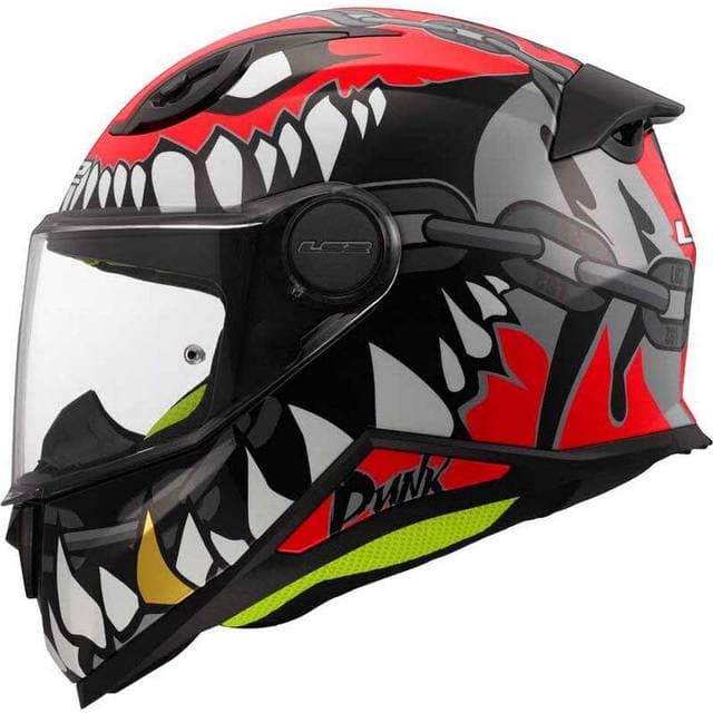 LS2 Integralhjelm FF812 Junior - Grå/Rød Børn, Junior