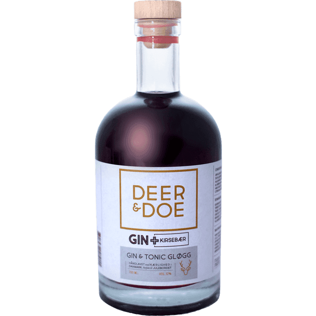 Deer & Doe Gin & Tonic Gløgg med Kirsebær og Krydderier 12% 70 cl
