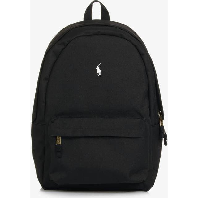 Polo Ralph Lauren Logo Ensfarvet Rygsæken - Sort/Offwhite