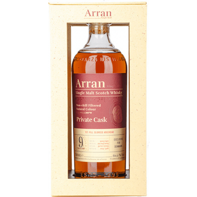 Arran Arran 2015 Private Cask 9 Års Single Malt Whisky 60,2% (Cask #1411)