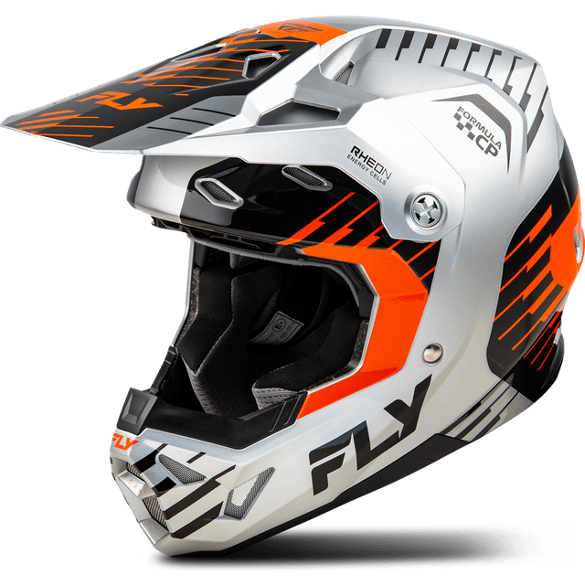 Fly Racing Crosshjelm Formula CP Slice - Grå/Orange/Sort