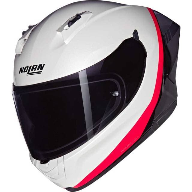 Nolan Integralhjelm N60-6 Sport - Perlehvid/Sort/Orange