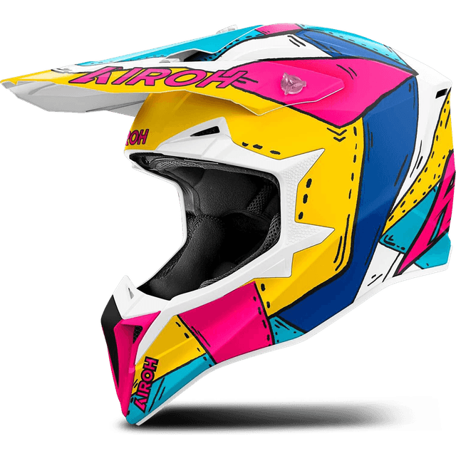 Airoh Wraaap Paint Crosshjelm - Hvid