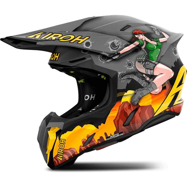 Airoh Twist 3 Adventure Crosshjelm - Grå