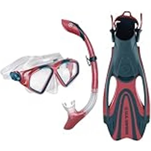 U.S. Divers Aqualung Snorkelsæt Til Voksne Cozumel Mørkeblå/Rød