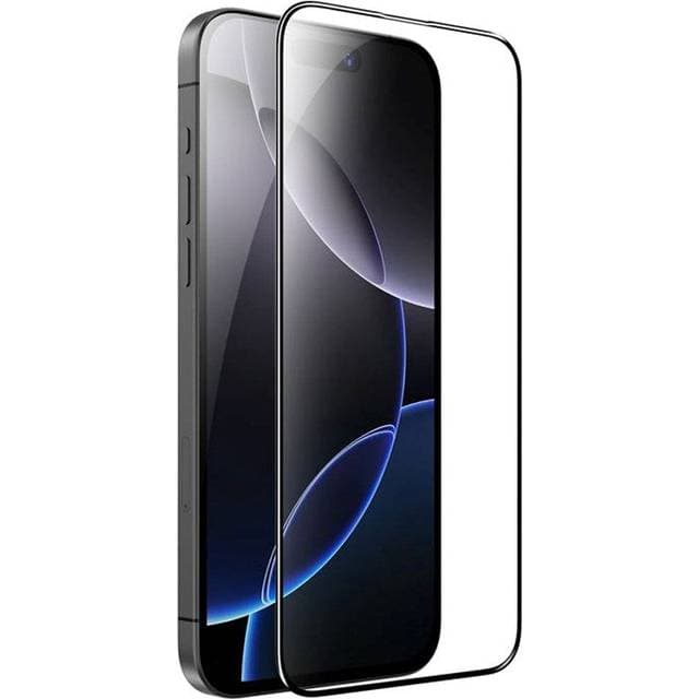 Mobile Origin iPhone 16 Pro Max Skærmbeskyttelsesglas Gennemsigtig/Sort Kant