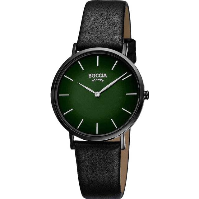 Boccia Titanium Ladies 3273-14 Grøn Sort Kvarts Dameur