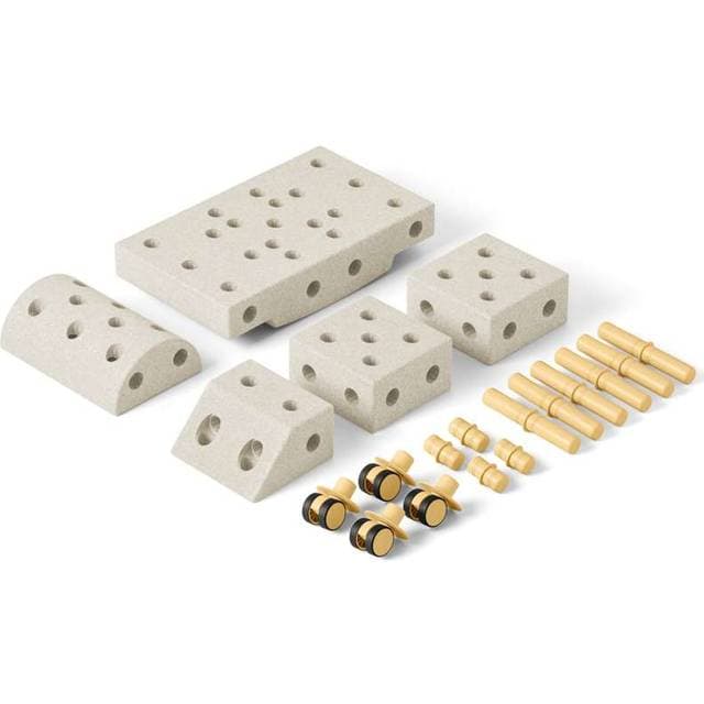 MODU Explorer Sæt Legetøj Sand Grey Honey Yellow