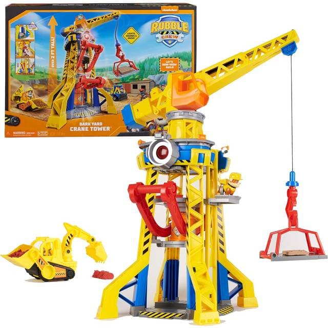 Spin Master Paw Patrol Rubble & Crew Bark Yard Crane Tower Playset
