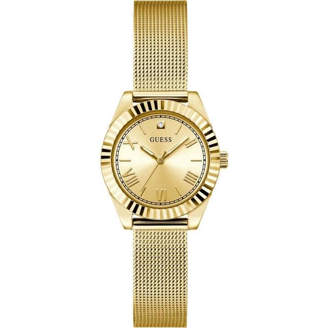 Guess Analogt Ur Mini Luna Champagne Guld