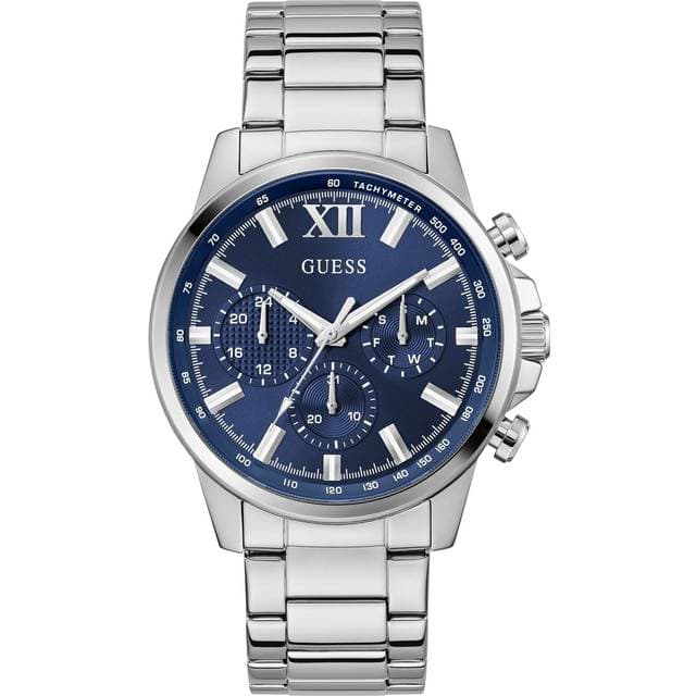 Guess Walker Watch Blå Sølv
