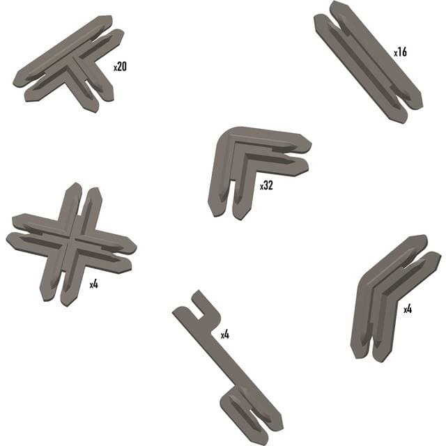Battle Systems Plastic Terrain Clips Brown