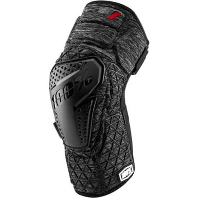 100% Surpass Knæbeskytter Grå Lyng Sort S