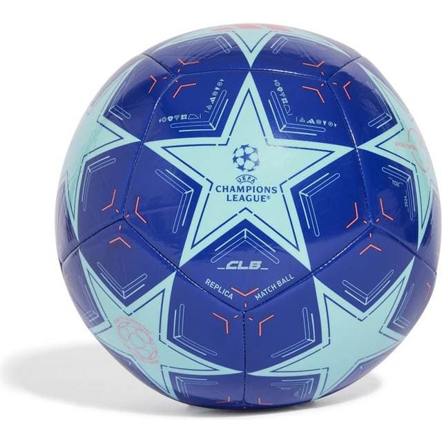 adidas Unisex Adult UCL Club Soccer Ball Clear Aqua Lucid Blue Turbo