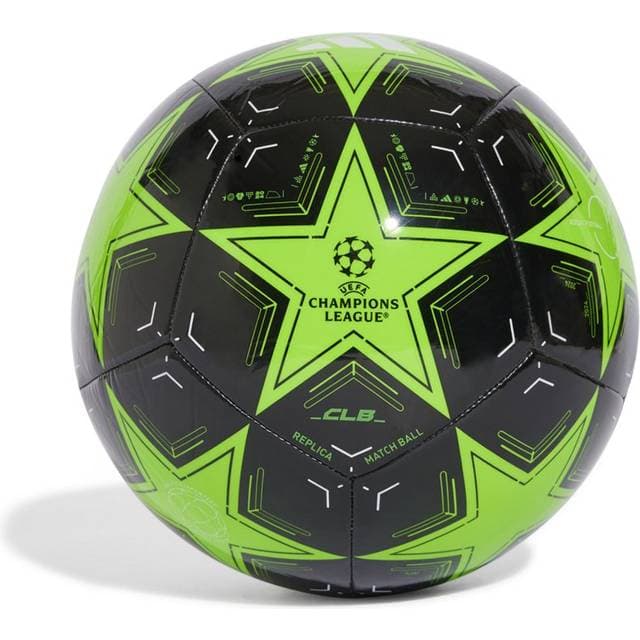 adidas Unisex Adult UCL Club Soccer Ball Solar Green Black White