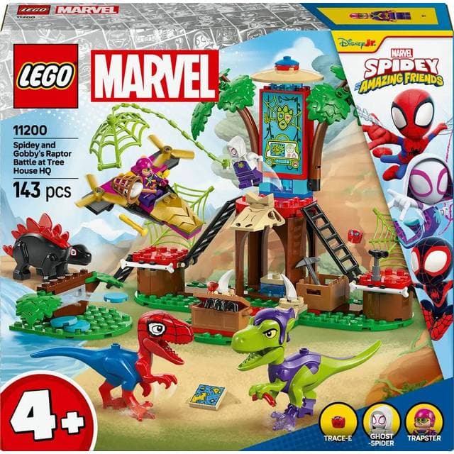 LEGO Marvel Spidey og Gobbys raptorkamp ved hovedkvarteret 11200
