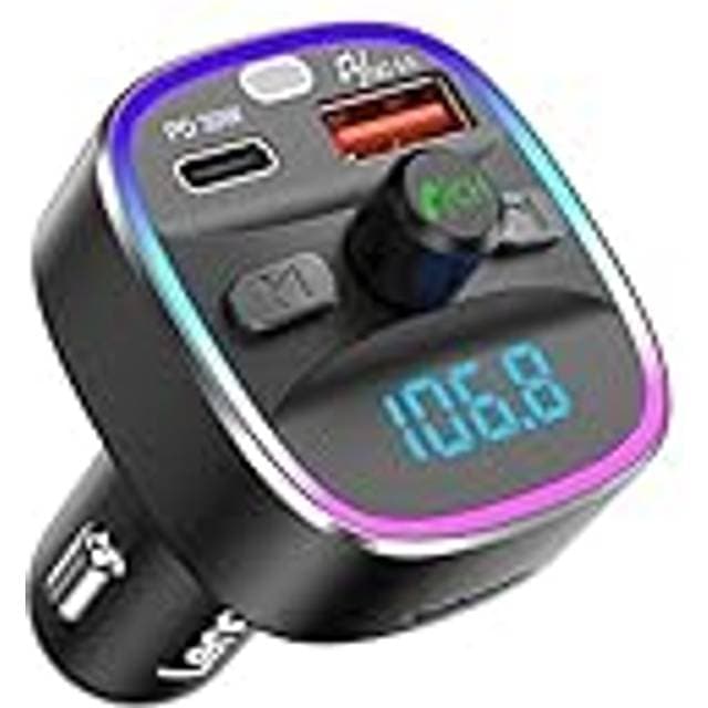 Lencent Bluetooth 5.4 FM Transmitter Car Adapter 48W