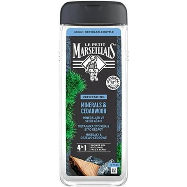 Le Petit Marseillais Minerals Cedarwood Brusegel 4-i-1 400 ml