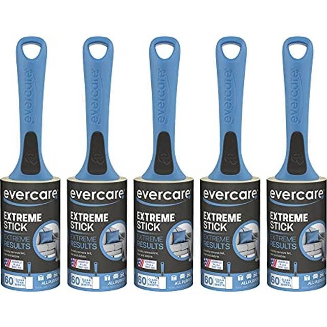 Evercare All Purpose Lint Brush 5 Rollers - 300 Sheets