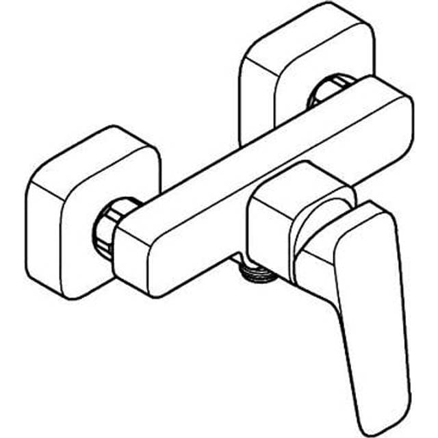 Grohe Cubeo Etgrebsbatteri Til Kar Og Brus NEW Mat sort