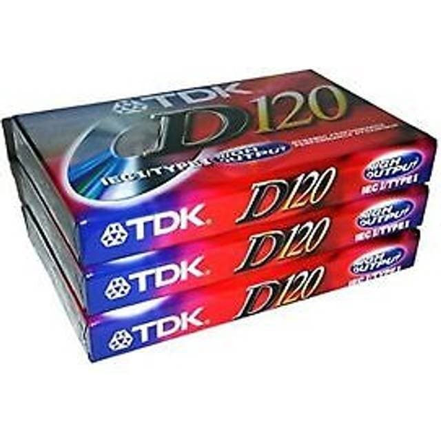 TDK Dynamic Performance D120 Audio Cassette Tapes 3 Pack