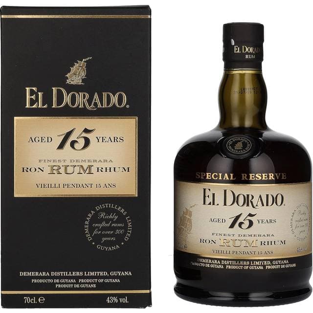El Dorado 15 Year Old Rum 43% 70 cl
