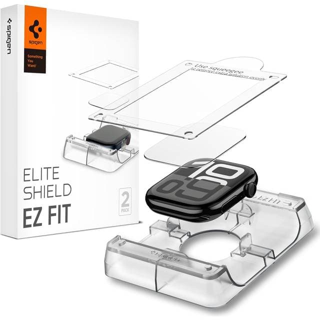 Spigen EliteShield EZ Fit Screen Protector for Apple Watch 10 42mm 2-Pack